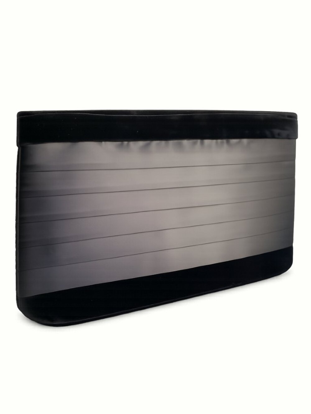 YSL VIP Velvet Satin Clutch Black Evening Bag NWOT Zip Top - Picture 3 of 7